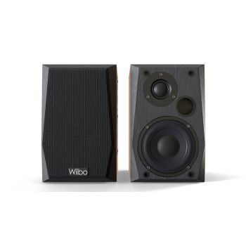 Wiibo Neo 50 Altavoces Estantería Bluetooth Activos 50W. Pareja Nogal