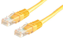 LATIGUILLO RJ45 1 M. CAT.5E UTP  AWG26 COBRE AMARILLO ROLINE