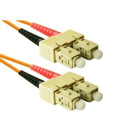 CABLE FIBRA OPTICA 1 M. 62.5- 125 Micras, SC-SC