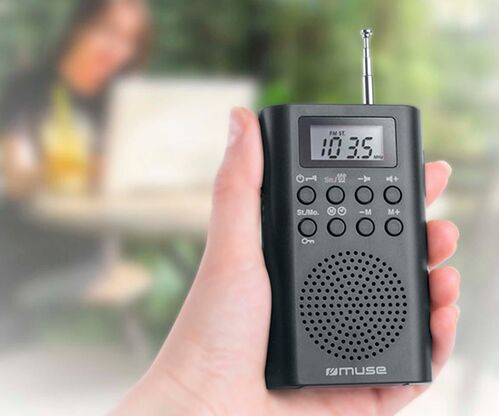 Radio Digital Portátil Negra