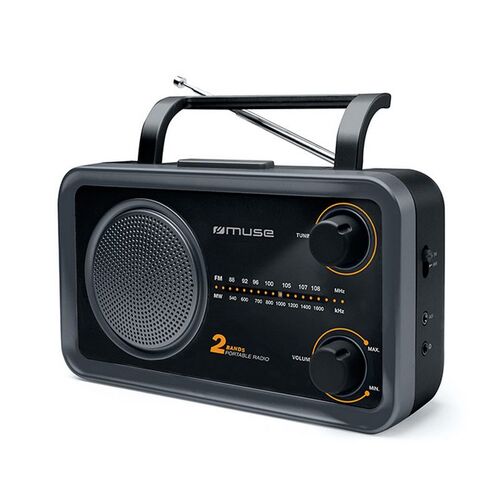 Radio Portátil Analógica Negra