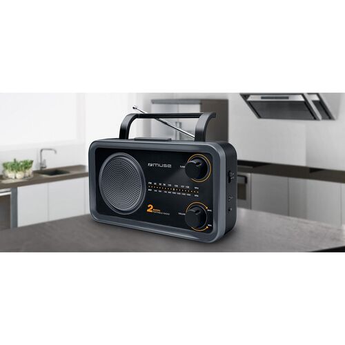 Radio Portátil Analógica Negra