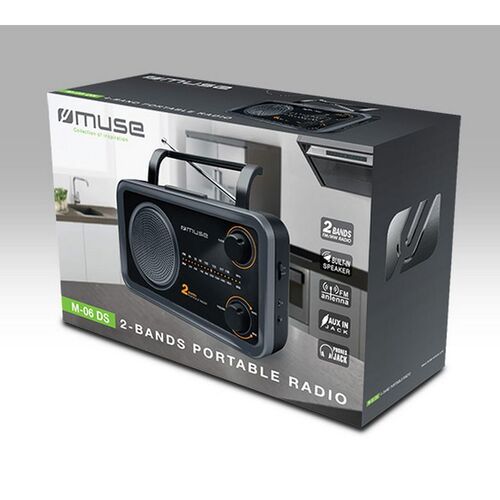 Radio Portátil Analógica Negra