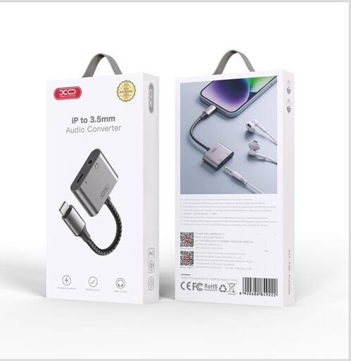 Convertidor Lithing a audio 3,5 mm + carga