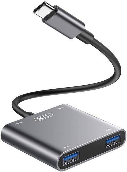 HUB USB 3.0 TIPO C , 4 PUERTOS TIPO A CARCASA METALICA
