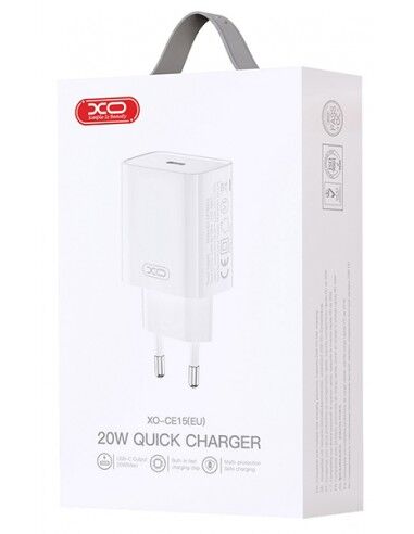 Cargador de red,  1x USB-C,  20W - blanco