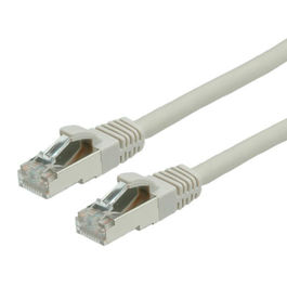 LATIGUILLO RJ45 10 M. CAT.6 S/FTP (PIMF)  AWG28 COBRE FLEXIBLE LIBRE DE HALOGENO GRIS VALUE