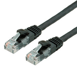 LATIGUILLO RJ45 5 M. CAT.6 UTP AWG 24 CCA LIBRE DE HALOGENO NEGRO VALUE