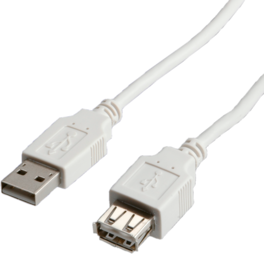 CABLE USB 2.0 0,8 M. A M/A H BEIGE STANDARD