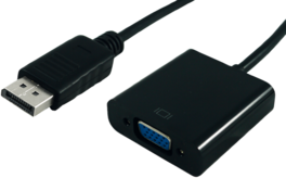 CABLE ADAPTADOR DP MACHO - VGA HEMBRA  20CM NEGRO STANDARD