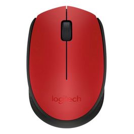 LOGITECH RATON WIRELESS OPTICO M171 ROJO