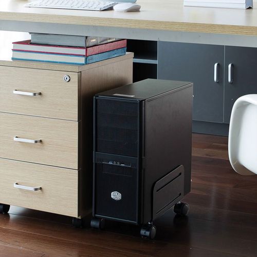 SOPORTE PARA CPU CON RUEDAS Y FRENO NEGRO VALUE