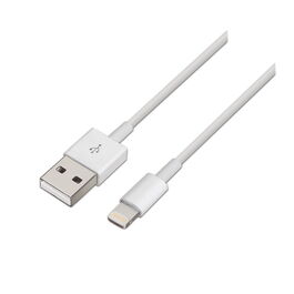 CABLE TELEFONO USB 2.0 2 M. IPHONE 5-6/IPOD/IPAD LIGHTNING CARGADOR/SINCRONIZACION 8 PINES BLANCO